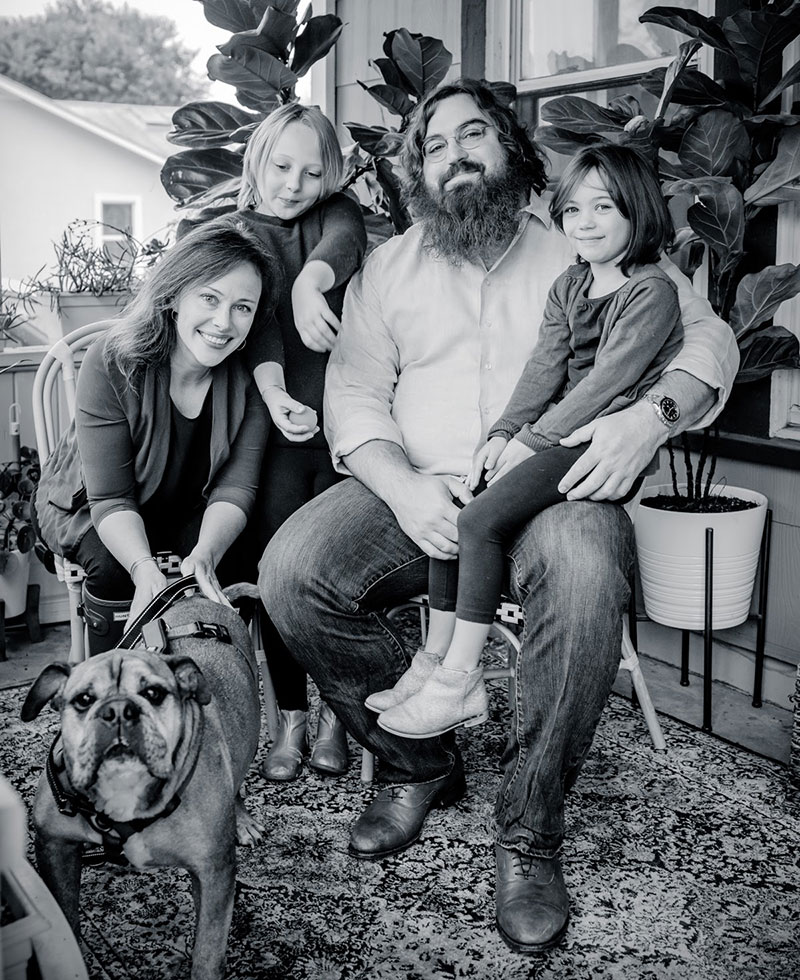 Image of Joel Burleson-Davis and his family